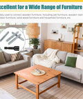 Living room with diagram of 20 Pack 1/4-20 X 1-1/2 Inch Hanger Bolts with Driver, Double Headed Self Tapping Bolts for Wood Furniture Joints