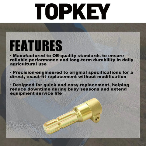 Premium Heavy Duty PTO Shaft Reducer Adapter converts 1 3/4 Inch female to 1 3/8 Inch male with features descriptions.