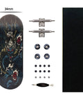 Pro Fingerboard 34mm Wooden Deck Dragon Edition With 5 Layer Canadian Maple Deep Concave CNC Swirl Trucks Thick Base Pivot Cup