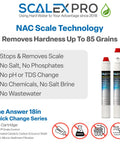 18 Inch Quick Change Water Filter Cartridge Packed With Premium Catalytic Carbon To Kick Hard Water Scale To The Curb While Filtering Chlorine Fast For Commercial Coffee Brewers And Ice Machines That Require A Smooth Daily Grind, featuring NAC Scale Technology.