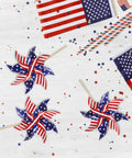All American 12 Pack Patriotic Pinwheels For Yard And Garden Fourth Of July Outdoor Decorations American Flag Spinners