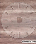 No Sweat 12 Inch Circle Clock Router Template For DIY Woodworking Crafts, Premium Thick Acrylic template showing 30cm size.