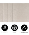 Four Pack Microwave Waveguide Covers For DIY Microwave Repair 5.1 By 5.1 Inch Mica Plates Replacement Kit showing insulation features