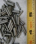 Stainless Steel Dowel Pins 3/32 By 1/2 Inch Pack Of 20 For DIY Projects, Pro Grade Hardware Fastener Kit, Built To Last, Corrosion Resistant And High Temperature Performance, Humidity Proof, Ideal For Home Workshop And Repairs; stainless pins beside ruler