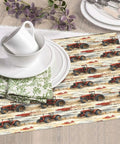 Wood Grain Tractor Print Dish Drying Mat For Kitchen Counter With Ultra Absorbent Microfiber Surface, Machine Washable, 16x18 inches