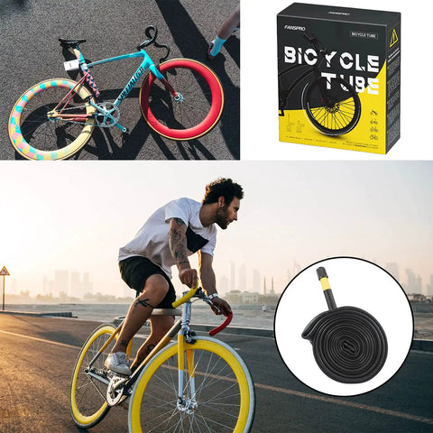 Heavy Duty 26 Inch Bike Tube Set 26x1.75, 26x1.95, 26x2.10, 26x2.125 Fits Most Road And Mountain Bikes 2 Pack With 2 Tire Levers 48mm