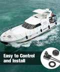 12V Waterproof Push Button Switch SPST On Off with 4.7 Inch Wires for RV Boat Car Motorcycle Truck Yacht LED Lights Bathroom Fan and DIY Mods Durable Marine Grade Switch on yacht