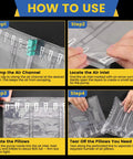 How to use Bulk 800 Pack Air Pillows With Pump For Shipping And Moving Pro Grade Inflatable Packing Bags steps guide