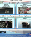 Installation guide for Oven Temperature Probe Sensor Replacement For 316490000 Compatible With OEM Style Installation Easy Plug And Play