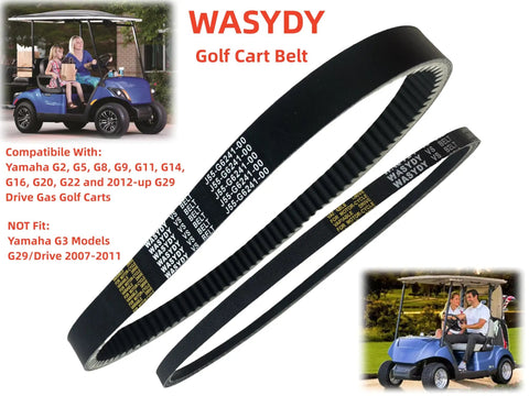 Beefed-Up Golf Cart Clutch Drive Belt And Starter Generator Belt Kit For Yamaha G2 G8 G9 G11 G14 G16 G20 G22 G29 Drive Gas 4 Cycle