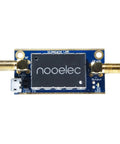 Barebones LNA Module For RF And SDR With Wideband 20MHz To 4GHz shown with gold SMA connectors and USB power option