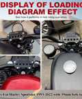 Speedometer Relocation Bracket For Sportster XL 883 And XL 1200 Models with handlebar mount on 1993-2022 bikes.