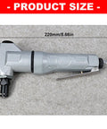 Air Nibbler For Pros Workhorse Lightweight Pneumatic Sheet Metal Cutter With 2800 RPM Power showing size dimensions