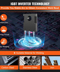 IGBT Inverter Technology for Do It All 270 Amp MIG TIG ARC Welder With 110 220V Inverter LCD Display Portable Wire Feed