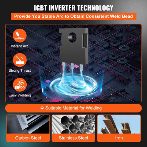 IGBT Inverter Technology for Do It All 270 Amp MIG TIG ARC Welder With 110 220V Inverter LCD Display Portable Wire Feed