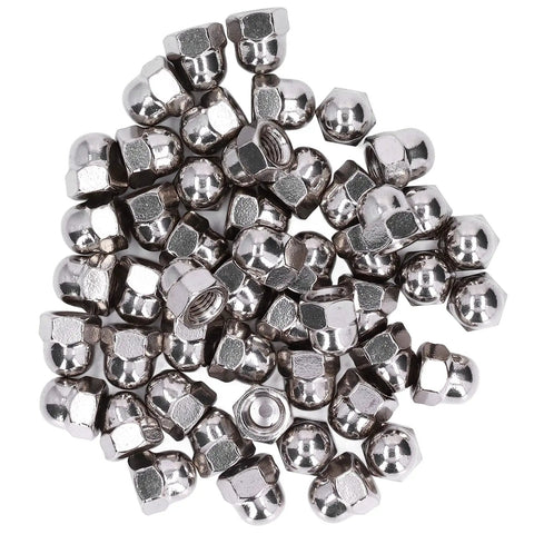 Dope 50Piece 304 Stainless Steel Cap Nut Set For Fastener Repairs And Machine Maintenance Plus Rustproof Gear That Will Keep Your Vehicle Running Smooth, 50-piece cap nuts