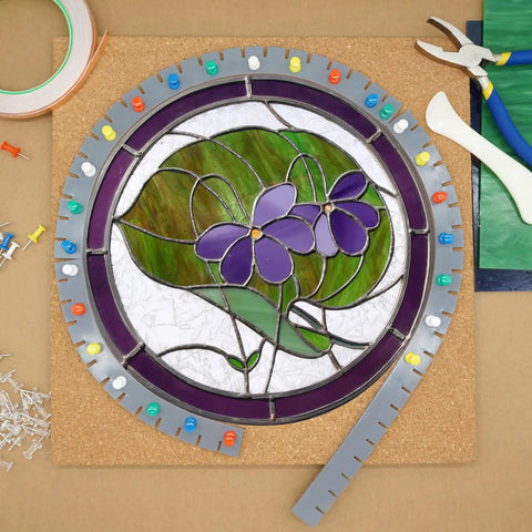 Solid Game Changing Flexible Silicone Layout Blocks 12 Pack With Push Pins Heat Resistant Bending Mats Stained Glass Panels Craft Gear That Hits Different For Daily Users with stained glass art and tools.