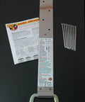 Stainless Steel Roof Anchor Kit For Fall Protection With Dacromet D Rings, 20 Gauge, with installation instructions and screws