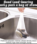 500 Pcs Disposable Mesh Sink Strainer Bags Elastic Kitchen Filter Mesh Trash Bags Anti Clog Fits Most Strainer Sizes with stones