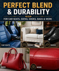 Legit Leather And Vinyl Repair Kit For Furniture Car Seats And Handbags Quick Dry Color Match Adhesive on car seats, sofa, shoes, bags.