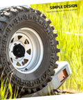 Spare Tire Hold Down Bolt for Trucks and Cars, Easy Install Wheel Bolt Replacement, Quick Release Spare Tire Retainer Clamp in use.