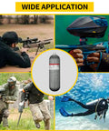 4500 Psi Carbon Fiber Paintball HPA Air Tank 4.7L With PCP Filling Regulator Valve For Paintball, Air Rifle, and Scuba Gear