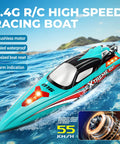 18 Inch Brushless RC Boat For Lakes And Pools Big Fast Remote Control Speed Boat Up To 55 KMH With 2500mAh Battery