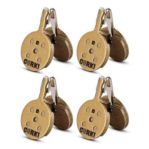 Four Pairs Bicycle Disc Brake Pads For Mechanical BB5 With Resin Semi-Metallic And Sintered Metal Options in package layout