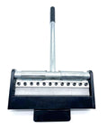 12 Inch Box And Pan Brake Mini Metal Bender for Home Shop, front view showcasing all-steel construction and removable segmented fingers.
