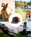 Retro Cotton Baseball Cap For Men Lightweight Breathable with outdoor activities like golf, hiking, sports, and leisure.