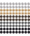 100 Pack 5mm Mini Metal Snap Buttons Fasteners In Five Colors Anti Rust Lightweight And Durable Ideal For Sewing Projects Display