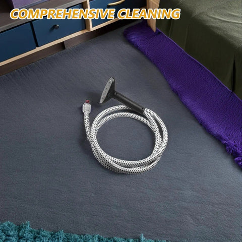 Replacement Steam Tube And Hose Assembly For Garment Steamer With Brush Head Nozzle And Buckle Style Fit on blue surface