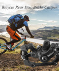 Aluminum Alloy Rear Disc Brake For Mountain Bikes Beefy Stopping Power Smooth Control Easy Install Caliper Durable MTB Braking System