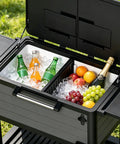 Open 104 Quart Rolling Cooler With Wheels For Backyard Parties Outdoor Bbq Tailgates And Camping Heavy Duty Portable Ice Chest