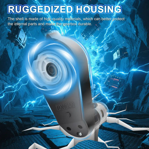 Two Pack 12V RS550 Upgrade Ride On Motor Gearbox High Speed 40000 RPM Replacement Parts for Kids Electric Jeep rugged casing