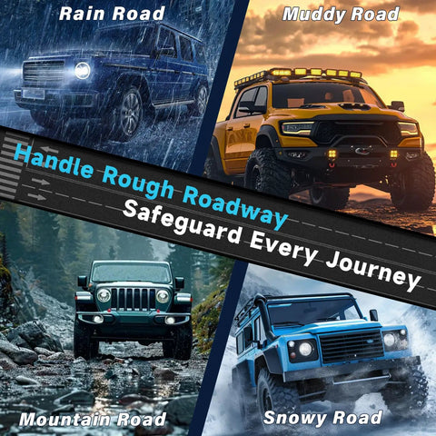 Handle Rough Roadway Safeguard Every Journey for off-road SUV use in rain, mud, mountain, and snow