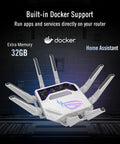 Tri Band WiFi 7 AI Gaming Router With 320 MHz Bandwidth And 4096 QAM Dual 10G Ports AI Game Boost Aura RGB AiMesh Support