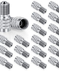 20 Pack Double Seal Valve Stem Caps For High Pressure Tires With Flow Through Design Copper Built To Last Construction Rust Resistant