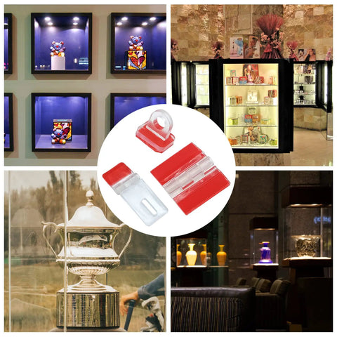 No Sweat Setup Clear Acrylic Hinges With Self Adhesive Latch Buckles Ideal For Craft Boxes Storage Solutions And Slick Organizers used in display cases.