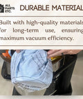Foam Filter Sleeve Kit For Wet Dry Vacs That Snaps On Easy shown being installed on vacuum