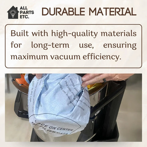 Foam Filter Sleeve Kit For Wet Dry Vacs That Snaps On Easy shown being installed on vacuum