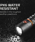 Torchy 2K Rechargeable Pocket Flashlight With 2000 Lumens, 5 Light Modes, Water Resistant and Impact Tough on wet surface