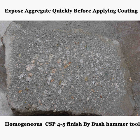 5 Inch Concrete Bushing Patch Repair Plate textured surface with SDS Max Adapter for coat removal on stone and concrete