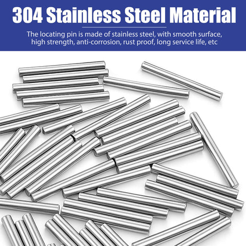60Piece 3mm By 30mm Stainless Steel Shelf Dowels For Cabinets And Furniture Heavy Duty 304 Pegs To Support Shelves