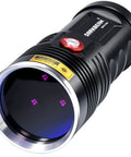 365nm UV Flashlight Black Light Rechargeable Pro Grade 36W High Power Woods Lamp Ultraviolet For Uranium Glass Rock Hunting