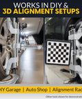 Heavy Duty Lock Tight Wheel Alignment Clamp With Magnetic Adapter For Camber Caster Gauge in DIY garage setting