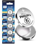 Straight Up Reliable CR2025 3V Lithium Button Cell Battery 5 Pack in child safe wrapper, showcasing battery and packaging details.