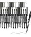 Rollerball Pens 25 Pack Black Ink Fine Point For Writing Journaling Note Taking Planning And Office Use Go To Everyday Office Essential