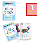 Magnetic Tile Idea Book With 300 Builds, 230 Page Illustrated Guide For Kids Ages 3 And Up, Includes Magnet Race Tracks And Marble Runs To Boost Creative Stem Play And Colorful Tile Creations. 1-piece book cover and open page