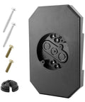Hassle Free Install Vinyl Siding Light Mount Block With Built In Electrical Box Outdoor Side Mount Kit For One Half Inch Lap Double And Four Inch Siding Black, with screws